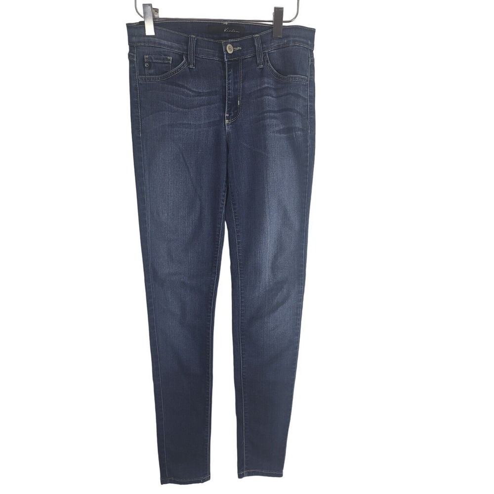 Kancan Jeans 26 Womens Mid Rise Skinny Leg Medium‎ Wash Blue Bottoms